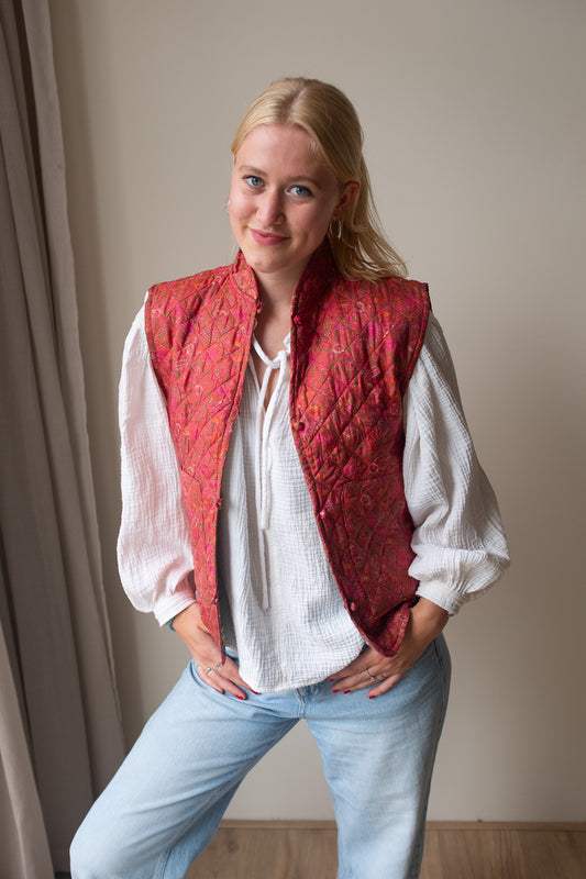 Silk gilet NO.13