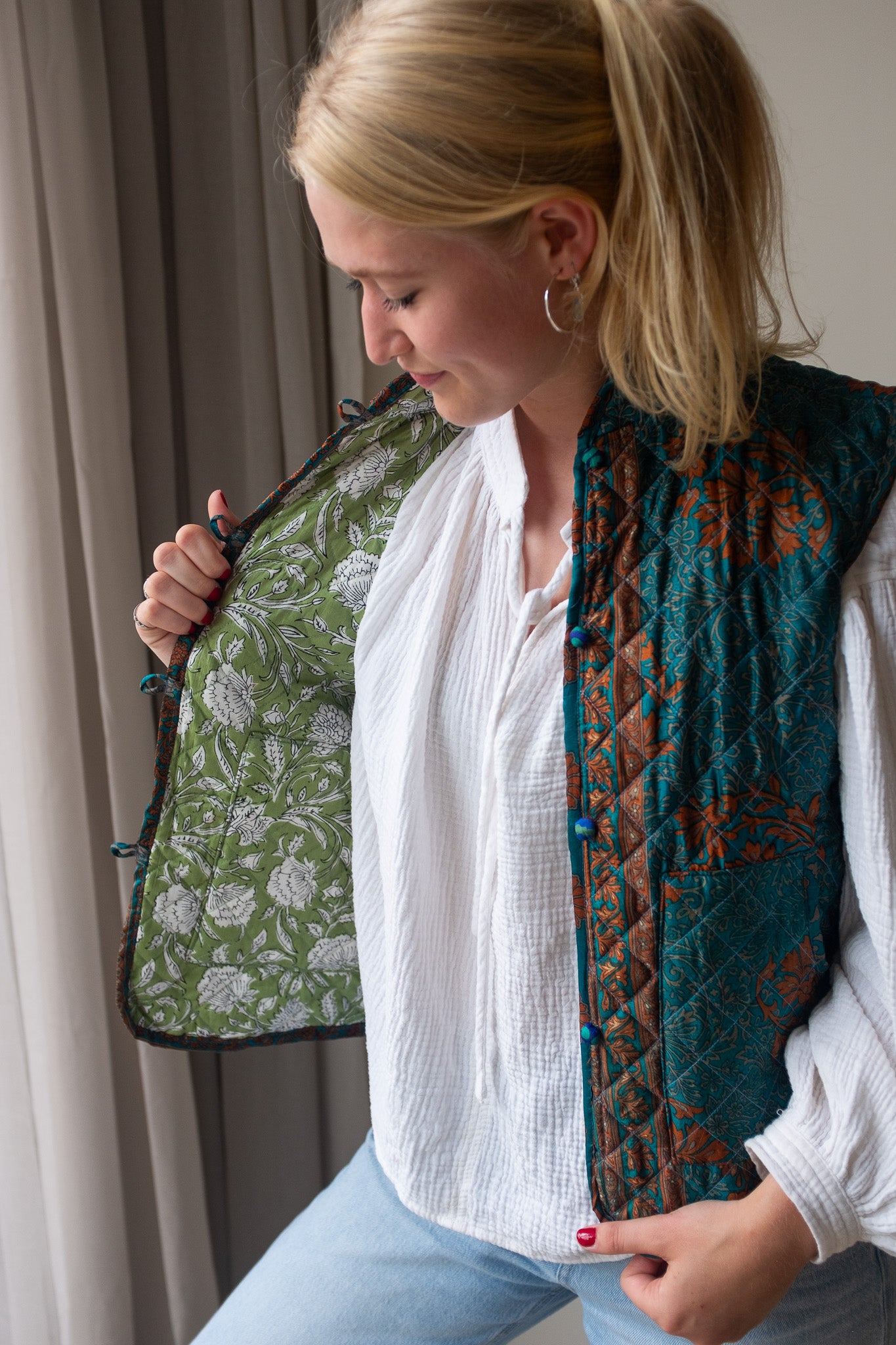 Silk gilet NO.15