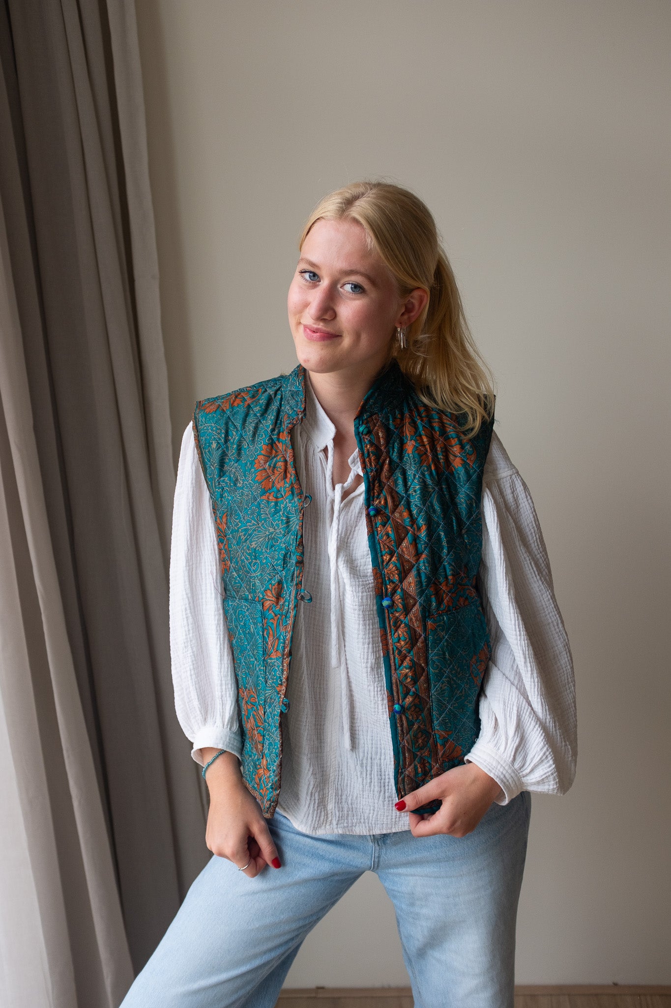 Silk gilet NO.15