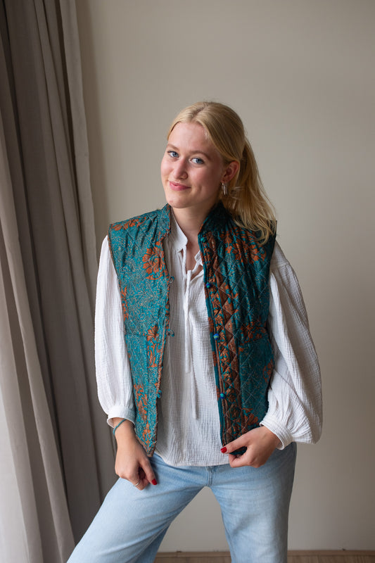 Silk gilet NO.15