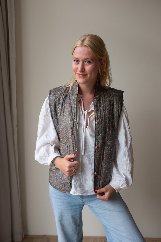 Silk gilet NO.16