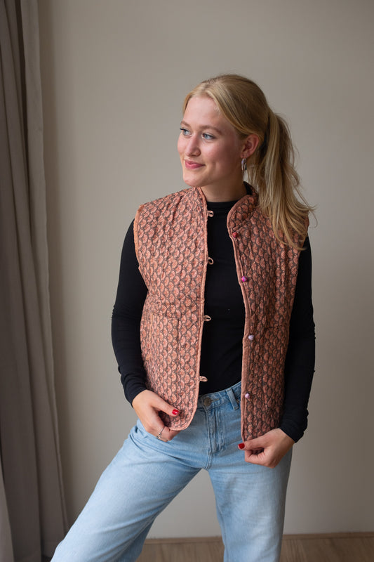 Silk gilet NO.17