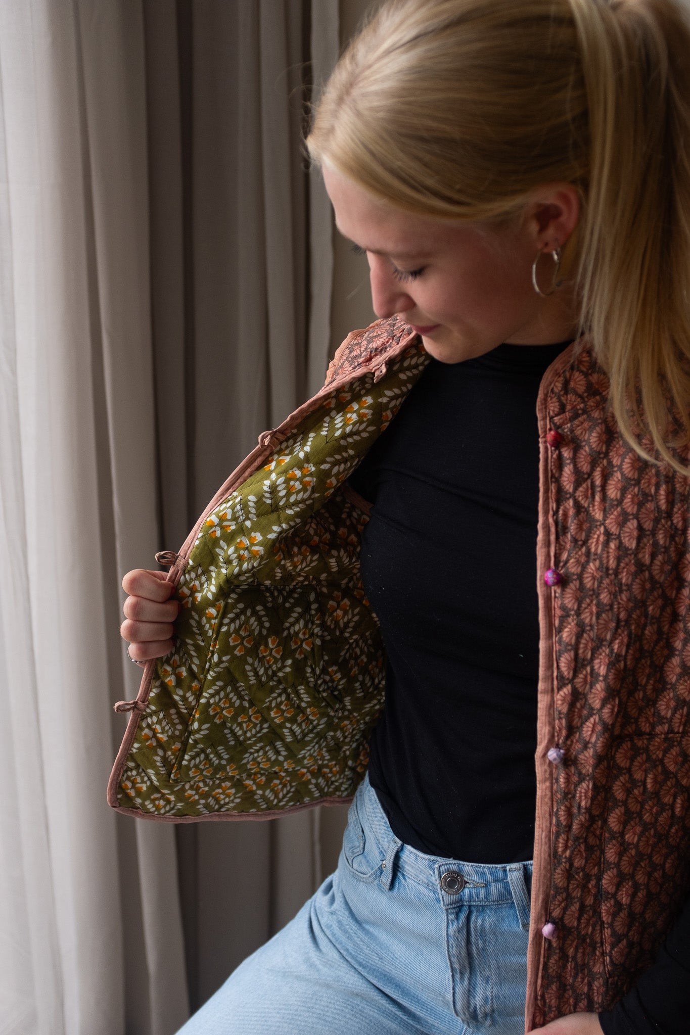 Silk gilet NO.17