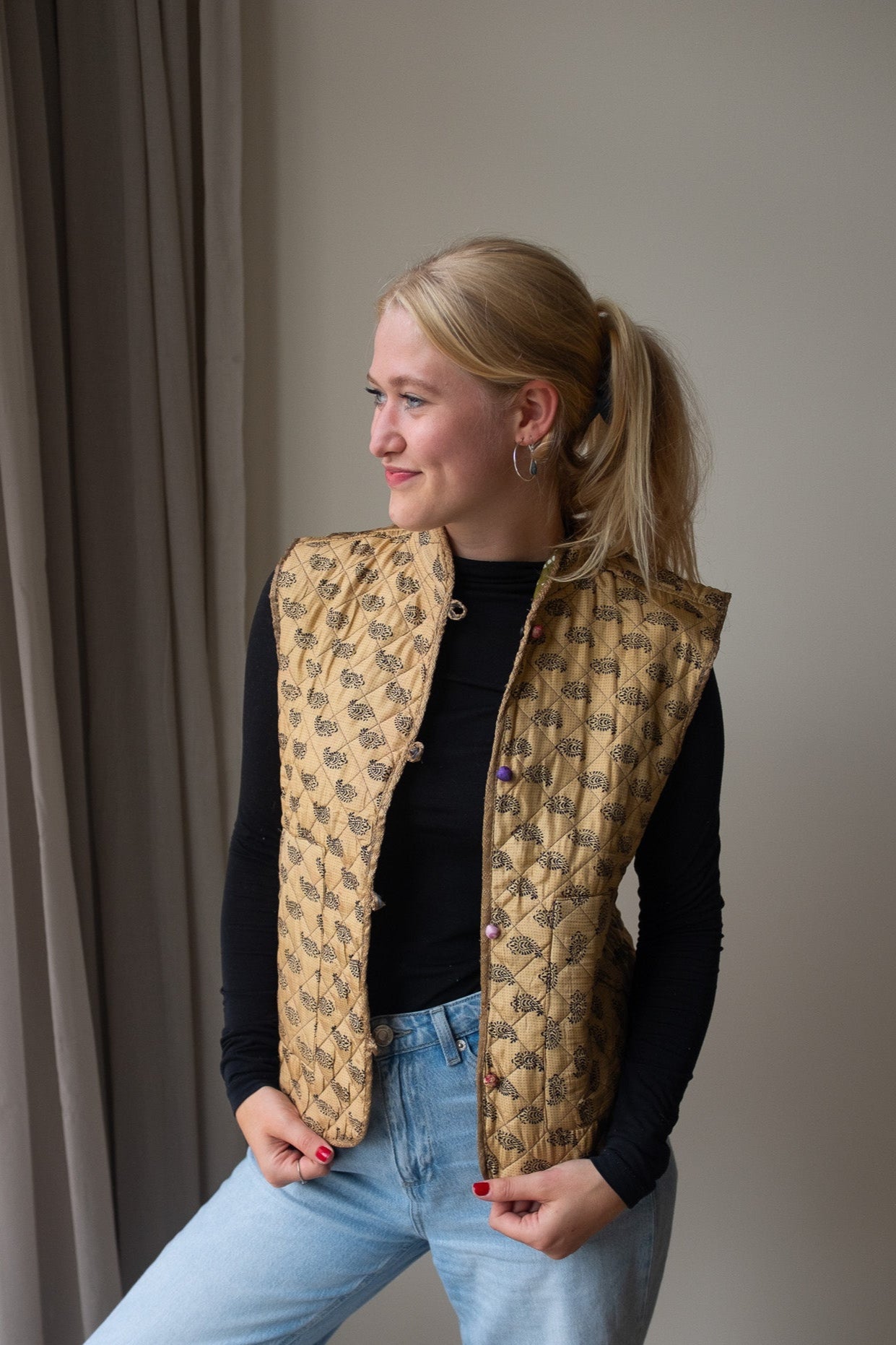 Silk gilet NO.19