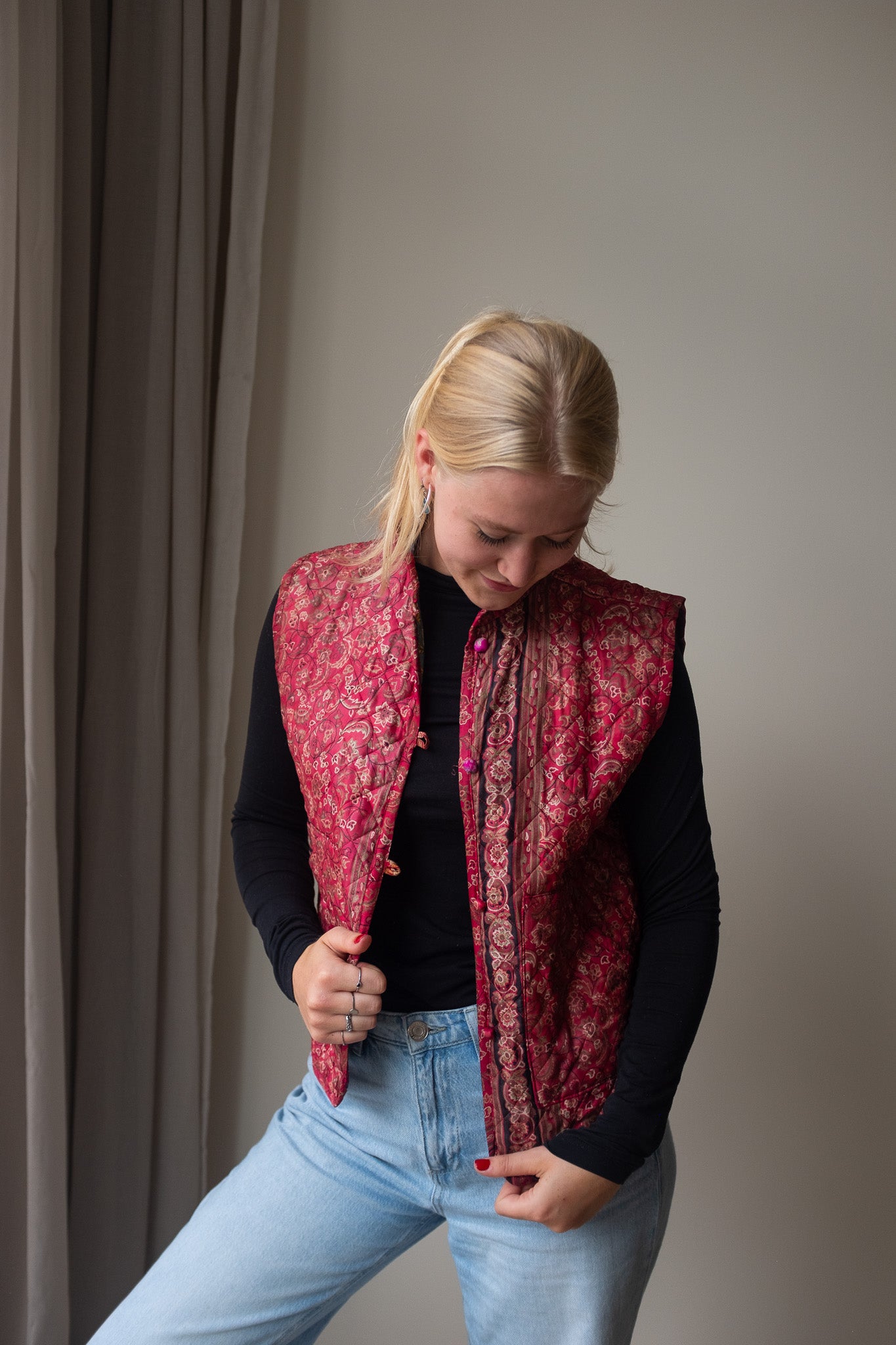 Silk gilet NO.20