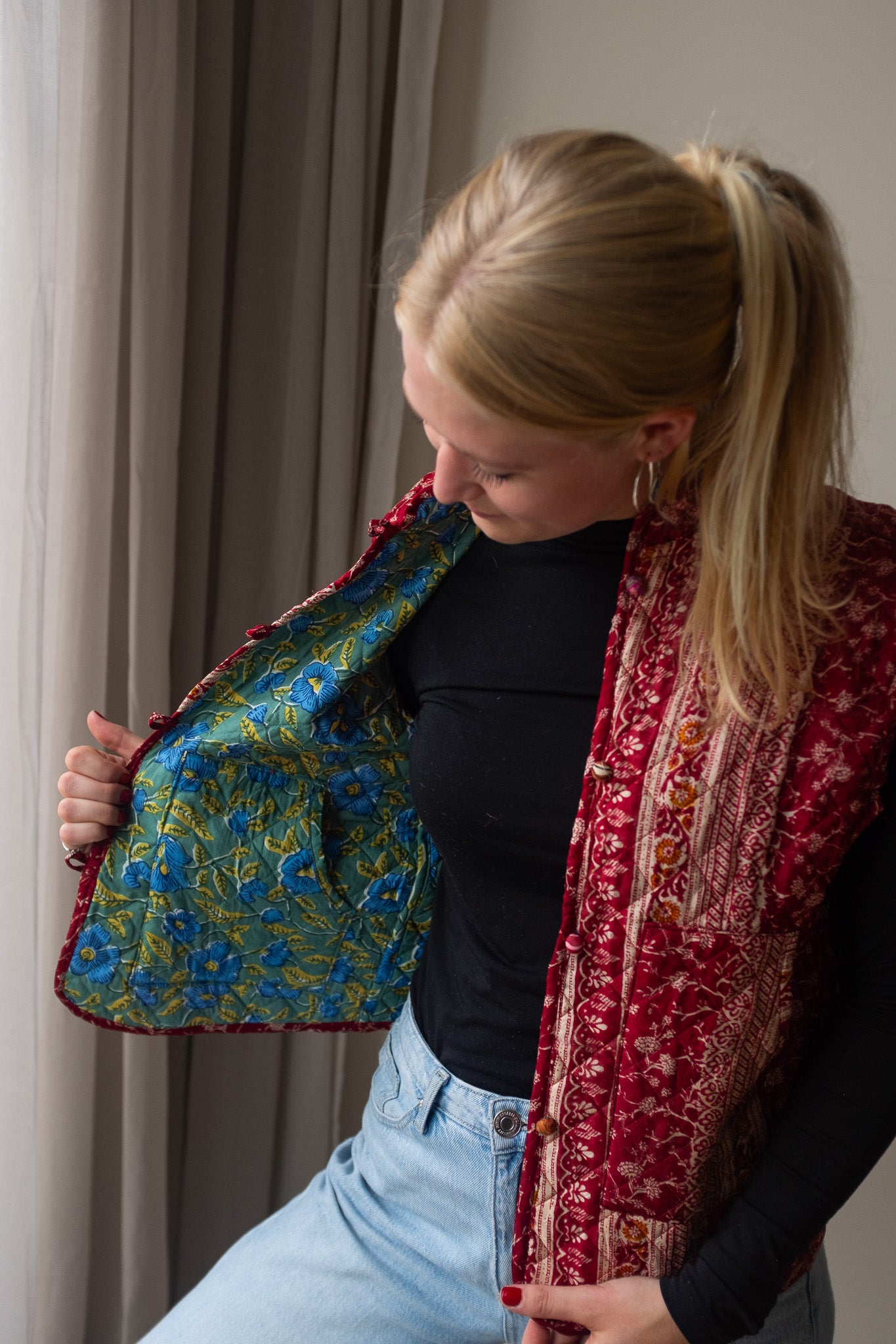 Silk gilet NO.24