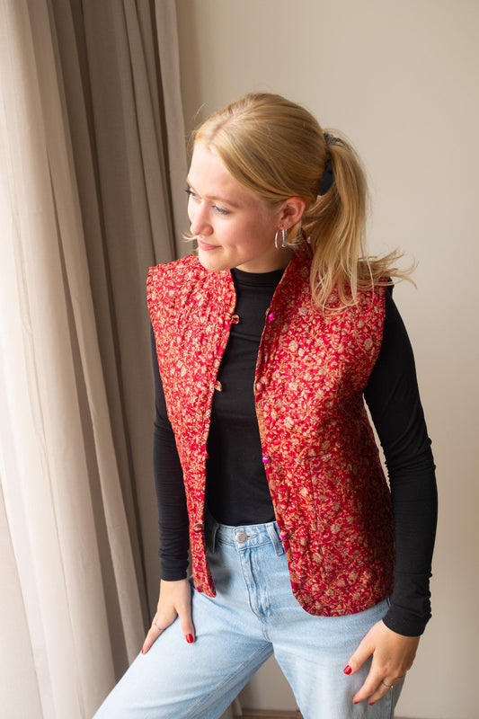 Silk gilet NO.26