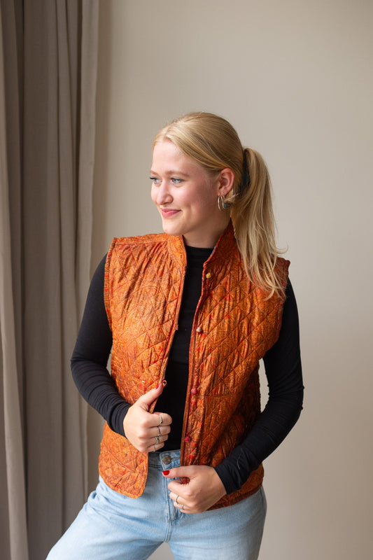 Silk gilet NO.30