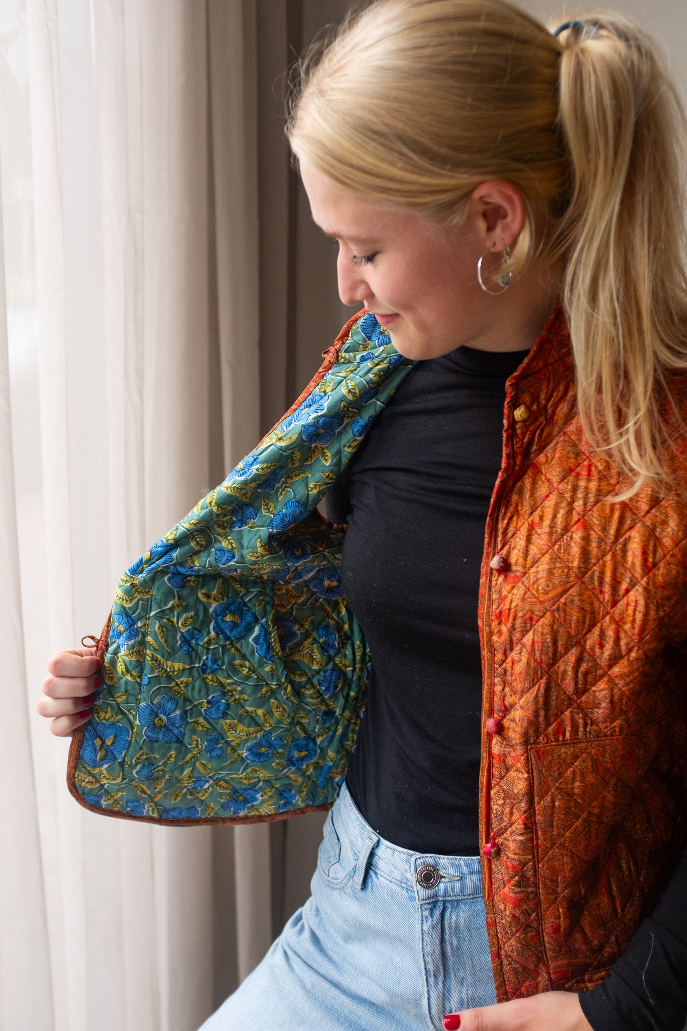 Silk gilet NO.30