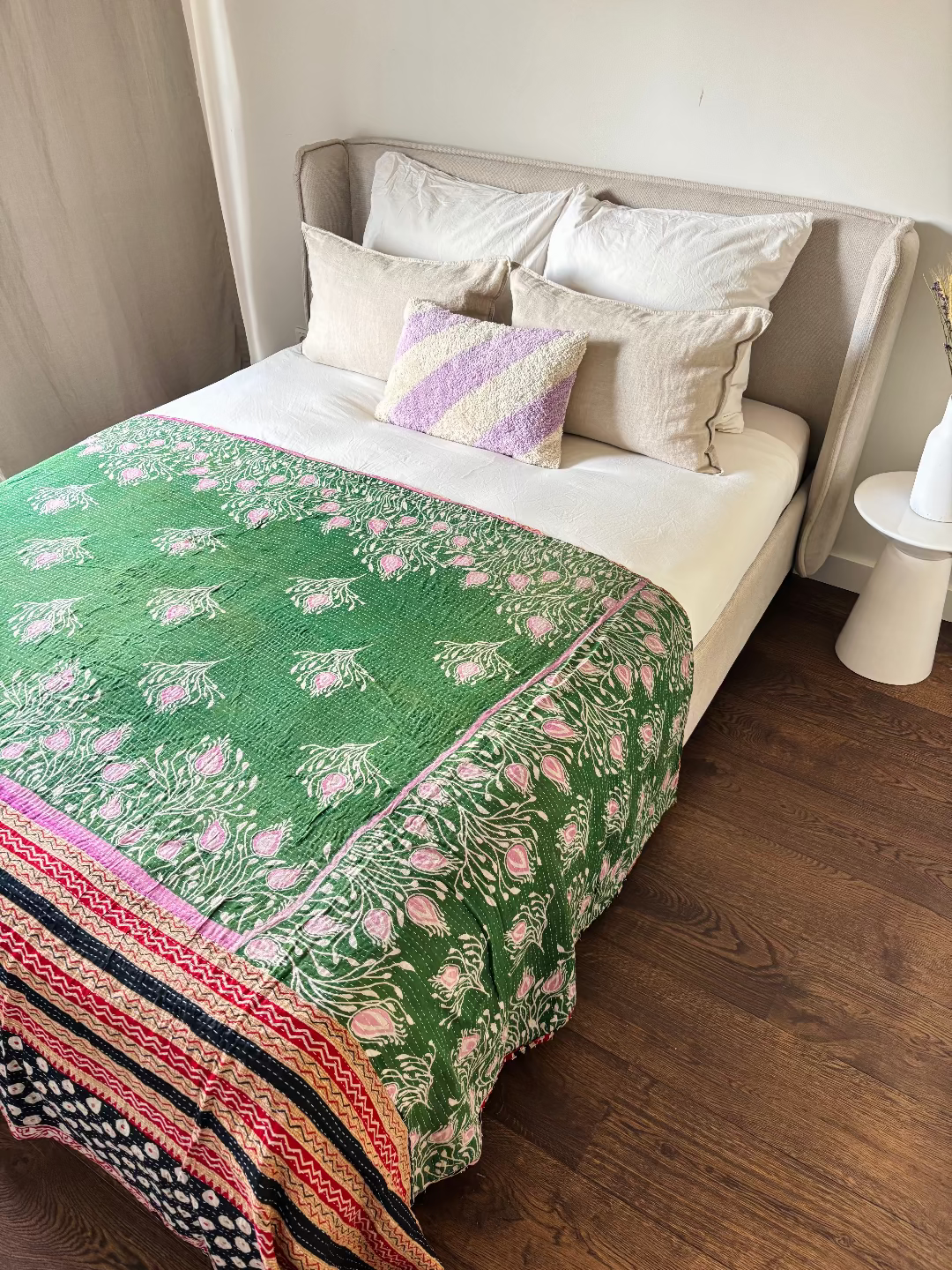 Reversible kantha deken NO.3