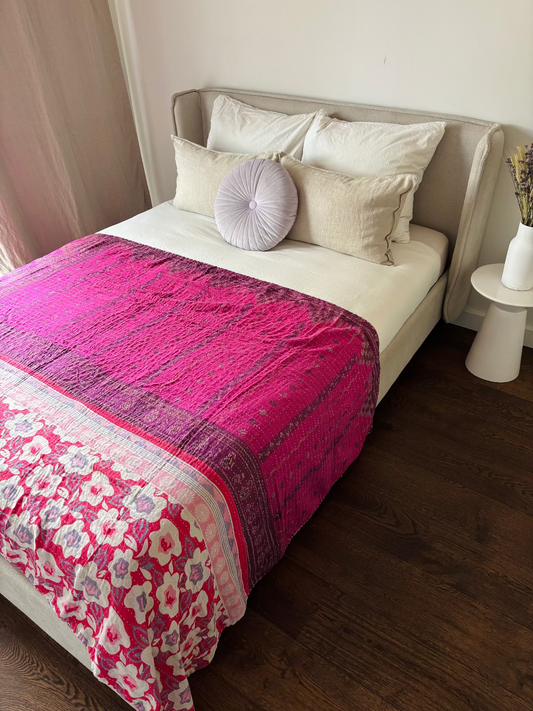 Reversible kantha deken NO.4