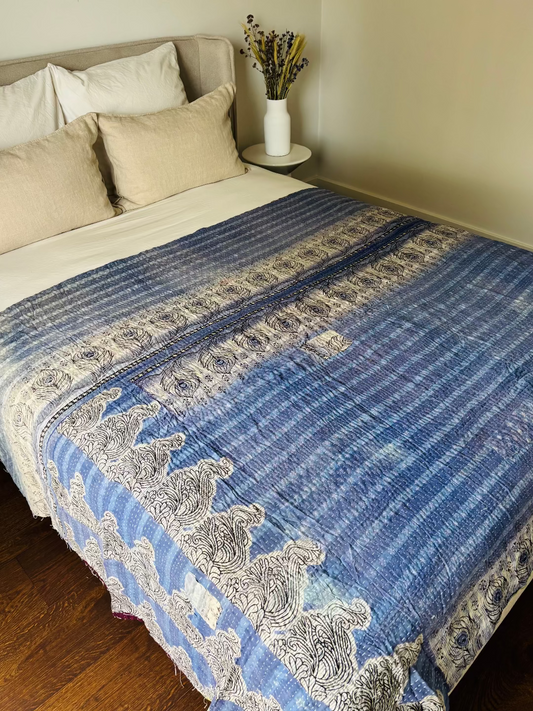 Reversible kantha deken NO.5