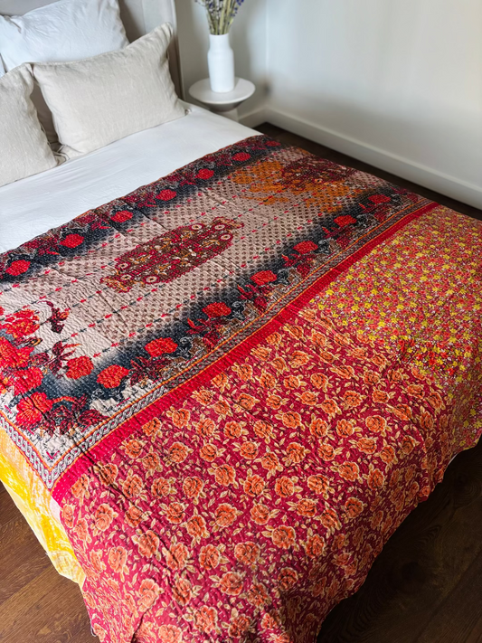 Reversible kantha deken NO.7