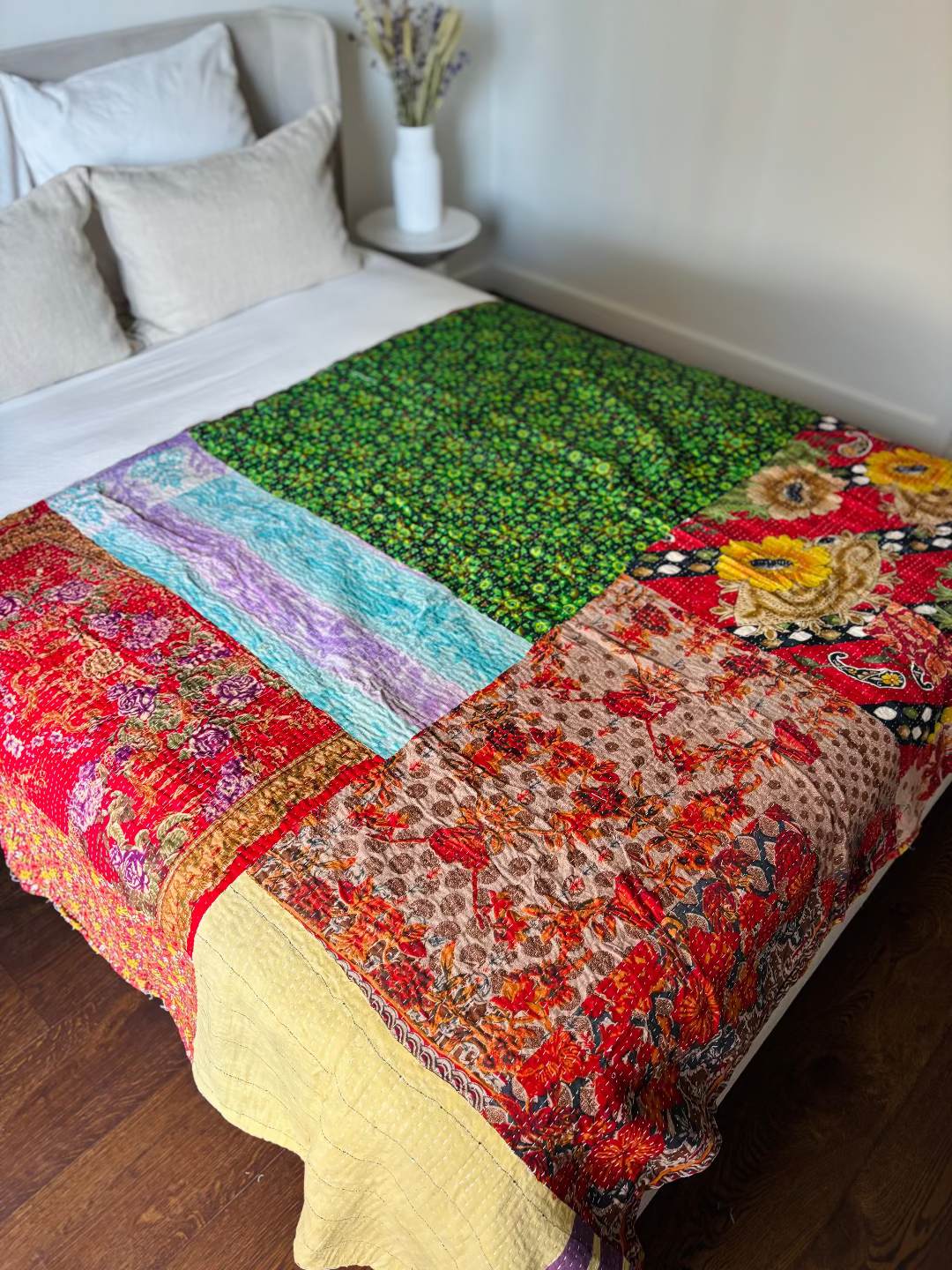 Reversible kantha deken NO.7