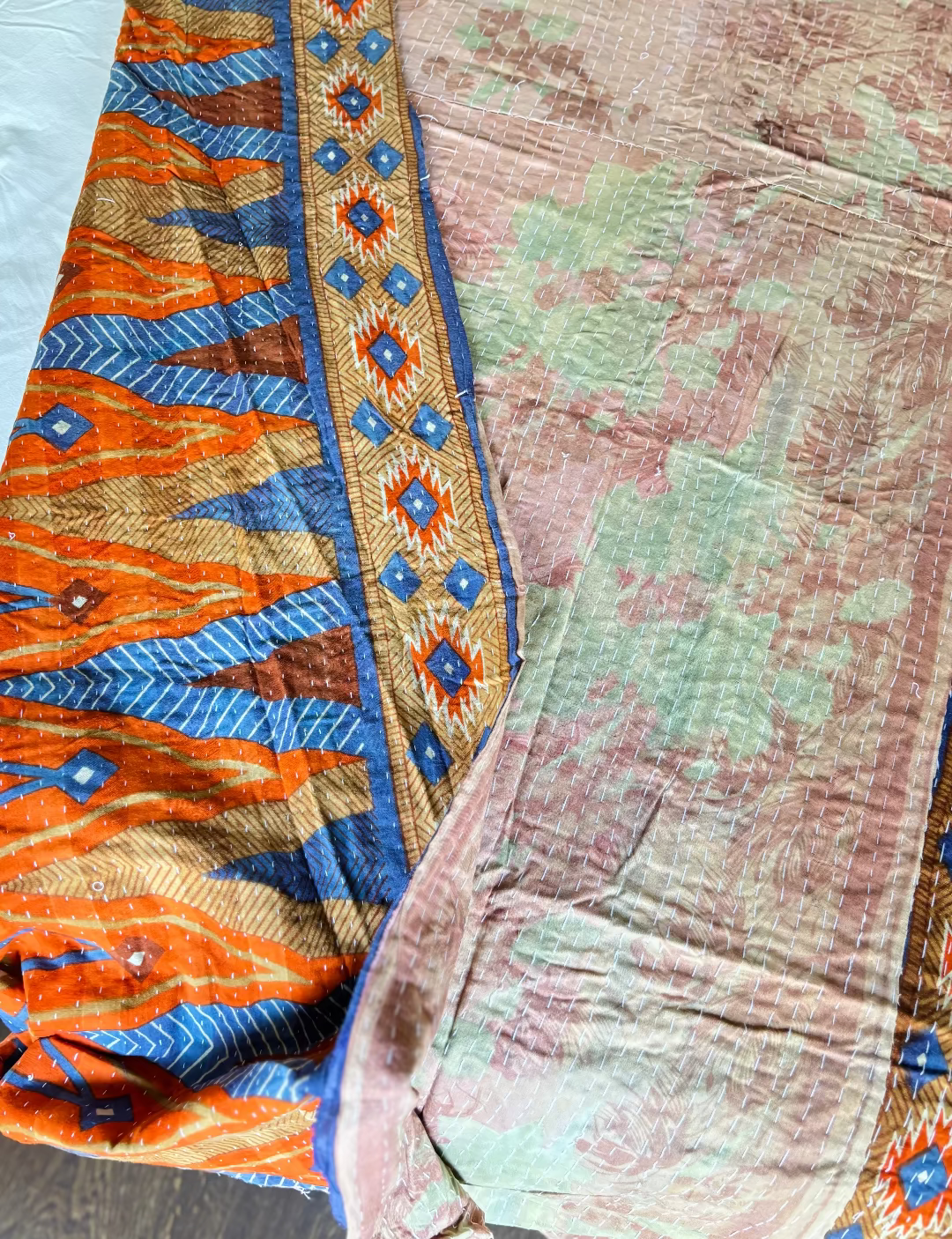 Reversible kantha deken NO.8