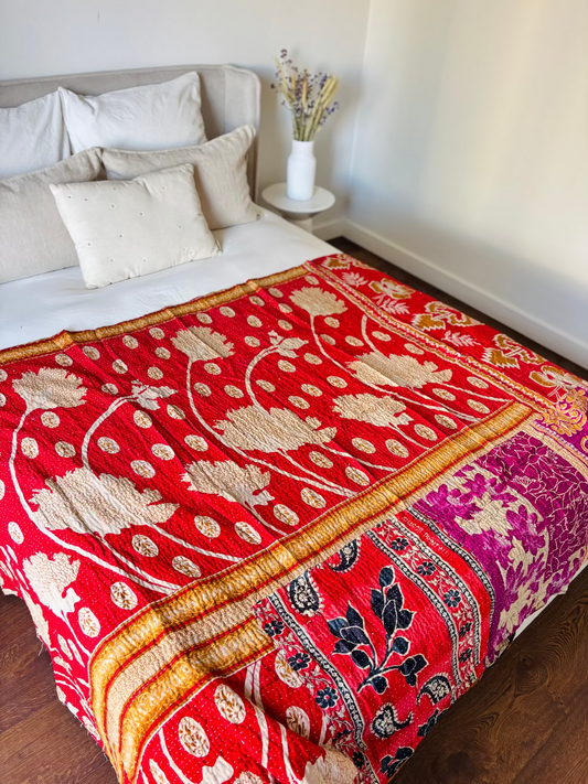 Reversible kantha deken NO.9