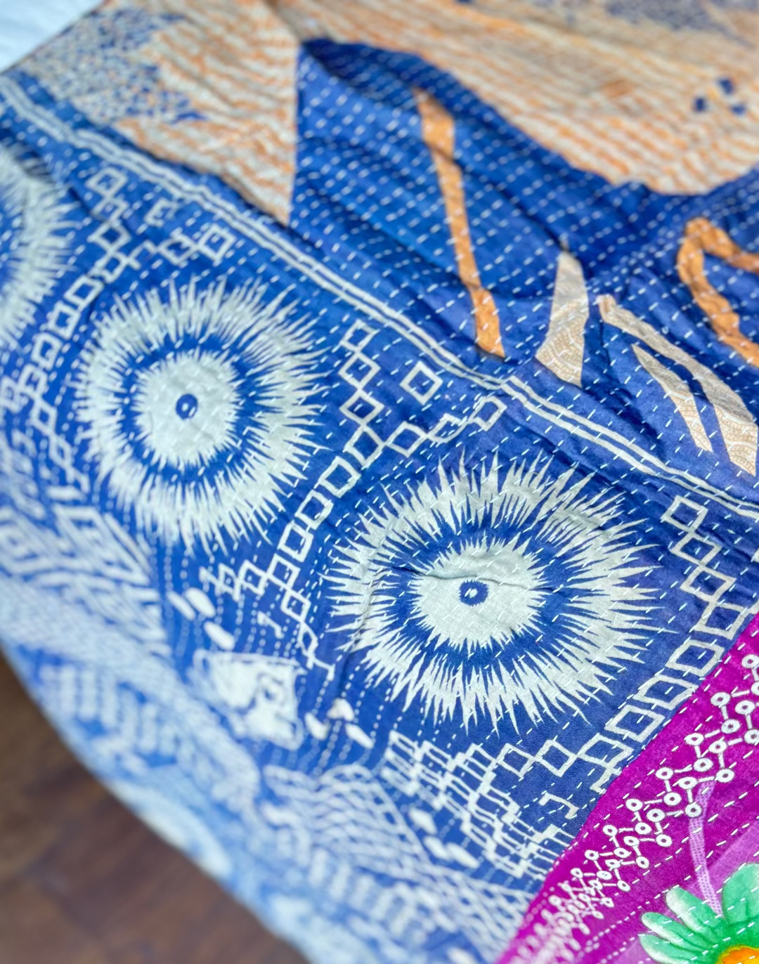 Reversible kantha deken NO.13