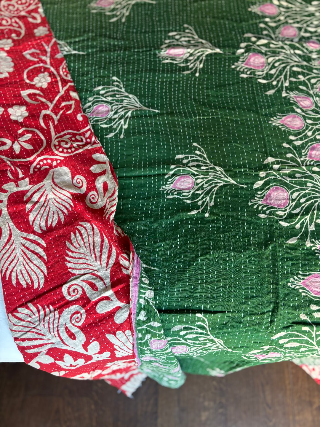 Reversible kantha deken NO.14