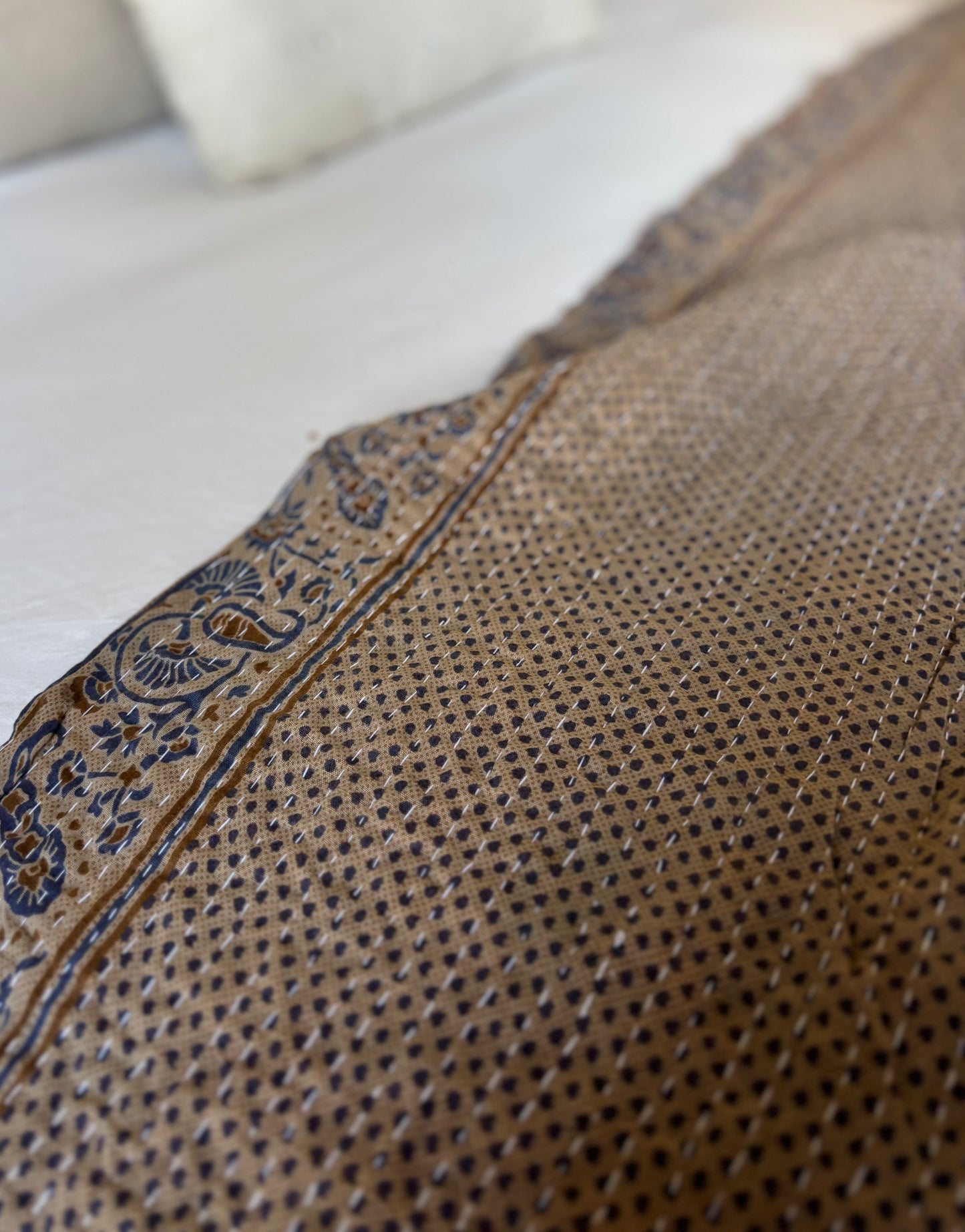 Reversible kantha deken NO.15