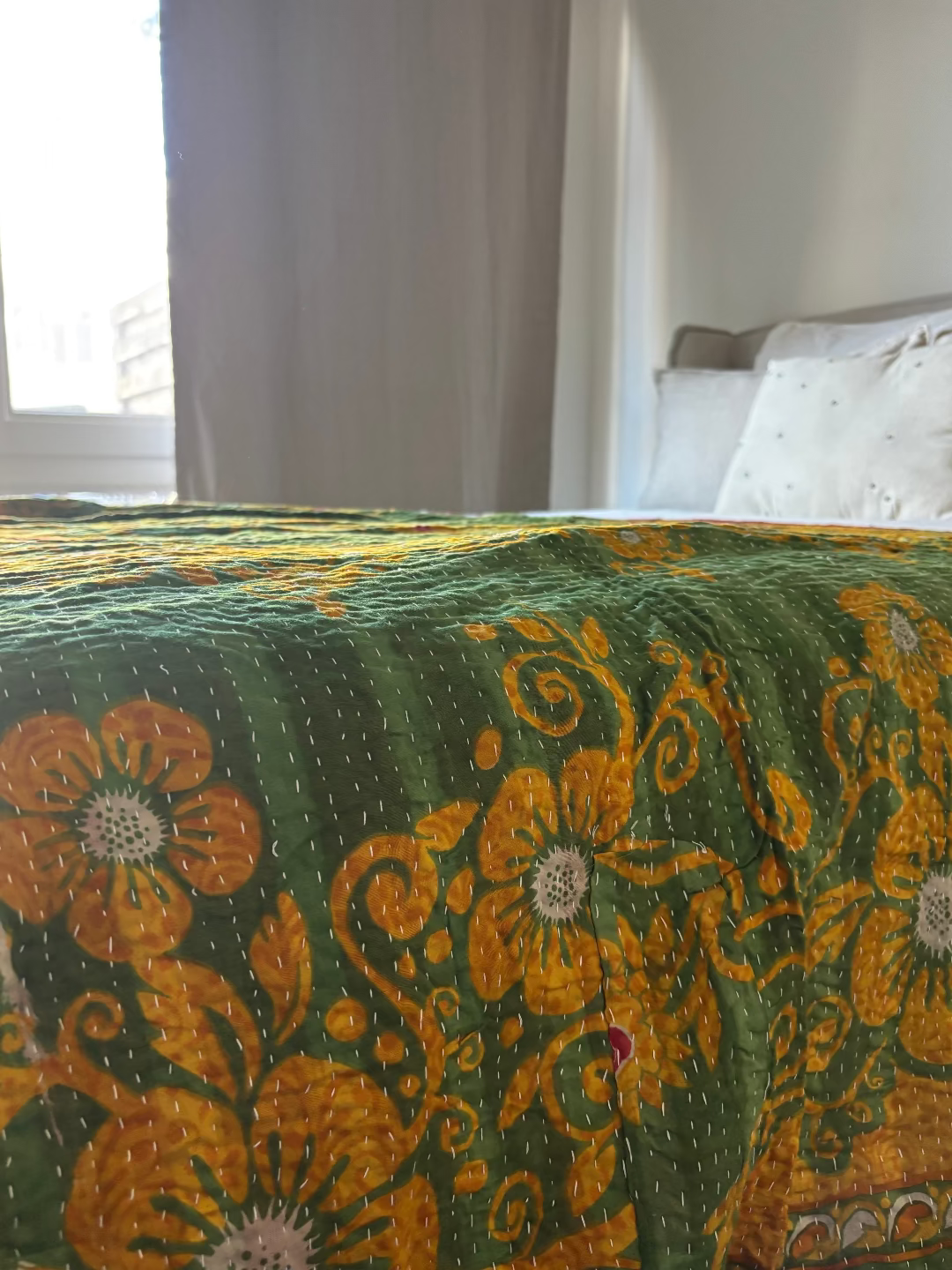 Reversible kantha deken NO.16