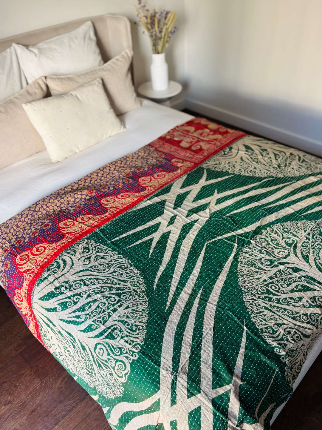 Reversible kantha deken NO.19