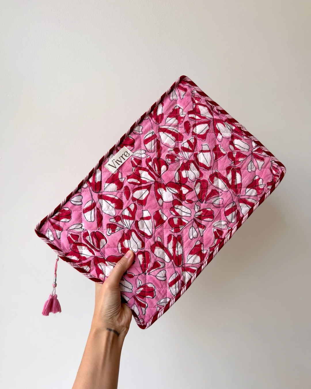 Borsa Per Laptop 14 Pollici Con Fiorellini – Tessuto Resistente, Per Studio, Ufficio E Viaggio