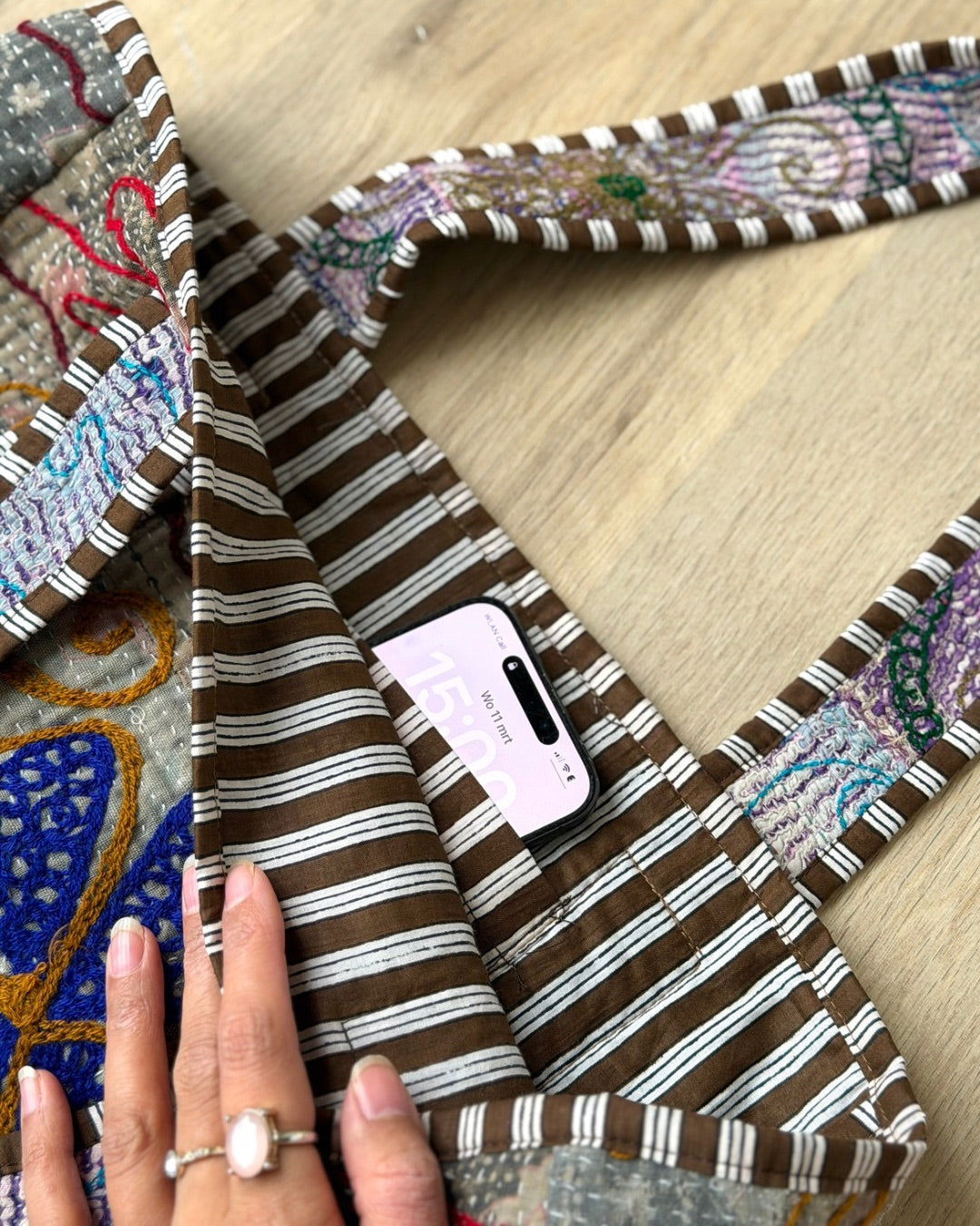 Suzani midi-bag NO.9