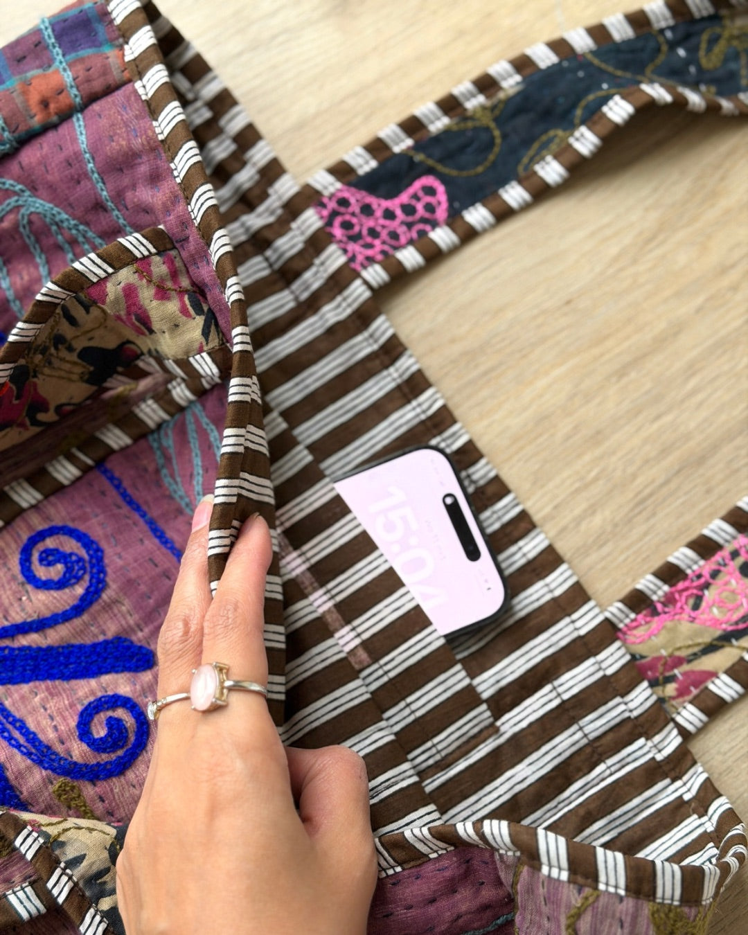 Suzani midi-bag NO.13